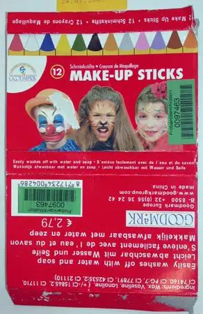 Theatrical make-up “goodmark”