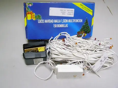 Christmas lighting chain with 150 lamps (Luces navidad malla 150 Bombillas)