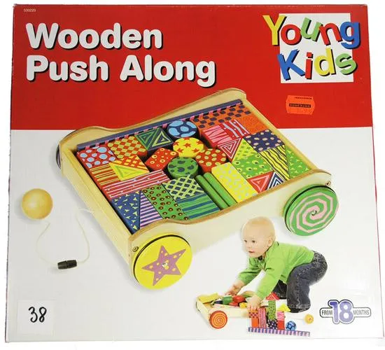 Wooden push along toy