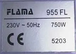Electric 750W toaster “FLAMA”