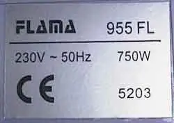Electric 750W toaster “FLAMA” 