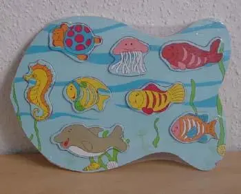 Подводный деревянный пазл