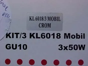 Комплект встраиваемого светильника с галогенной лампой