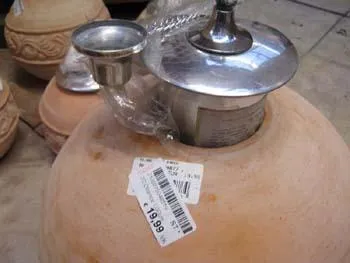 Масляная лампа из терракоты