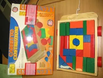 Деревянная игрушка - Carretto costruzioni