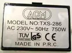 Electric 750W toaster “ACM” 