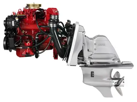 Бензиновый двигатель - Бензиновые угловые колонки Volvo Penta