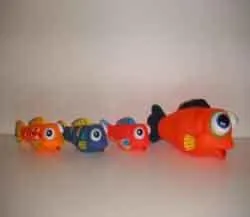 Set of PVC toy fishes “FUNNY BUTH TOYS” 