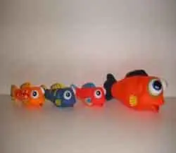 Набор игрушечных рыбок из ПВХ «FUNNY BUTH TOYS»