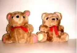Sitting furry teddy bear “Furry teddy bear”