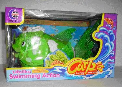 Toys with batteries - Carp - Lovely carp – playing fish