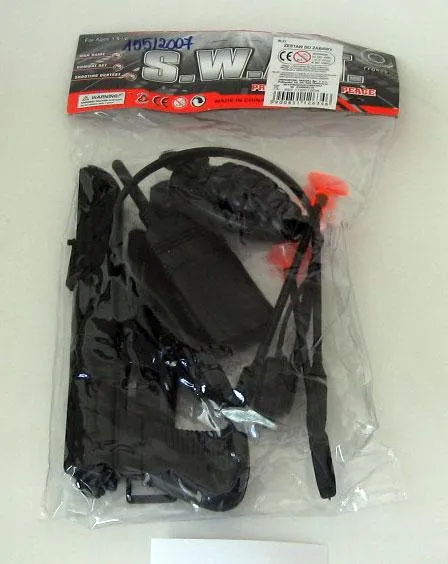 Set with a toy gun