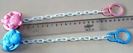 Pacifier holder SARO with 19cm plastic chain 
