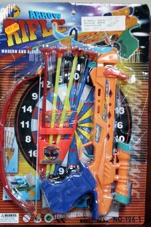 Arrow rifle toy set including a rifle