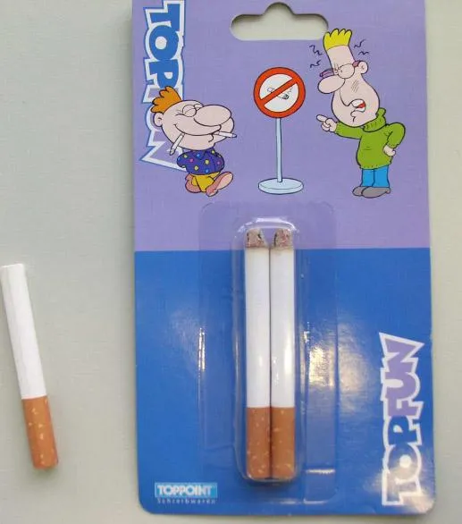 Joke item - smoking cigarettes and cigars