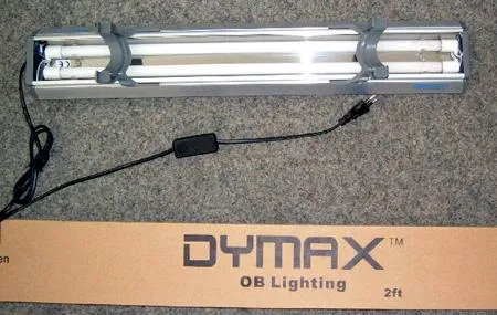 Aquarium lamp “DYMAX - Aquarium lamp” with aluminium body and white and blue lights 