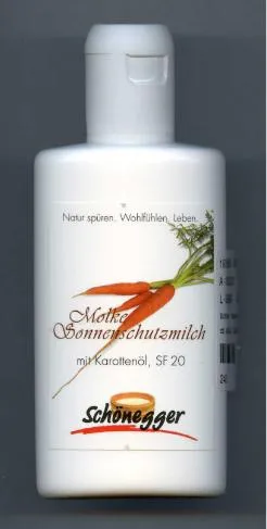 Солнцезащитный лосьон; (Molke sun lotion with carrot oil)
