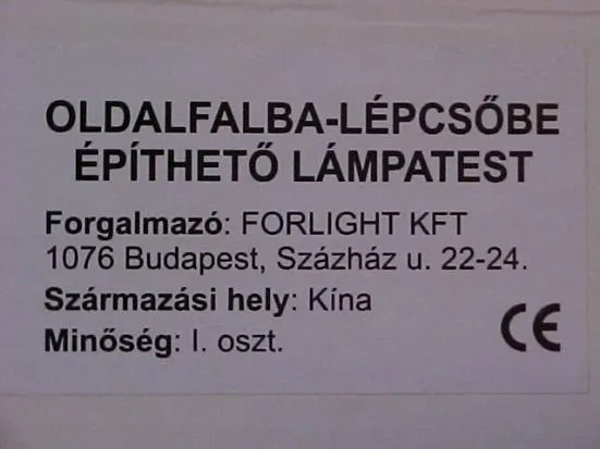 Luminaire (wall-mounted) Oldalfalba-lepcsobe epitheto lamptest
