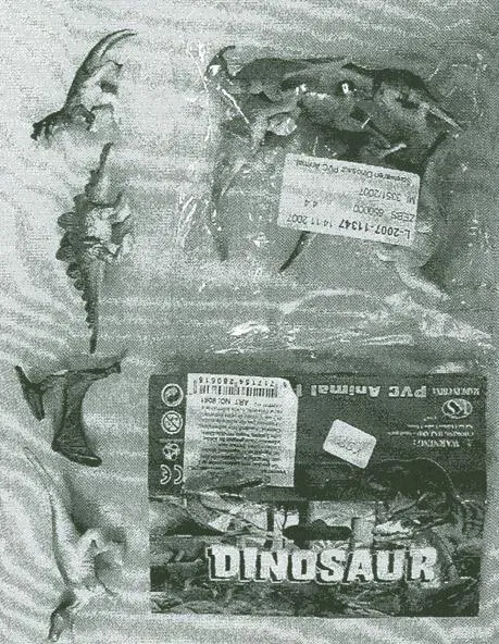Plastic toy dinosaur