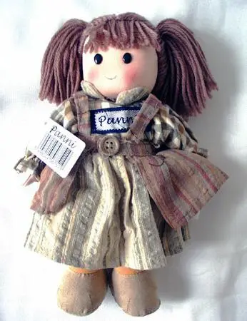 Мягкая набивная тряпичная кукла «Panni/Peti textile doll»