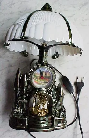 Clock lamp with carousel “Clock lamp! – Have a good time” 