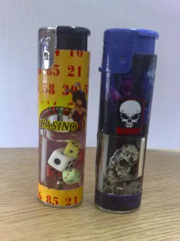 Novelty lighters – "Casino" and "Bloody"