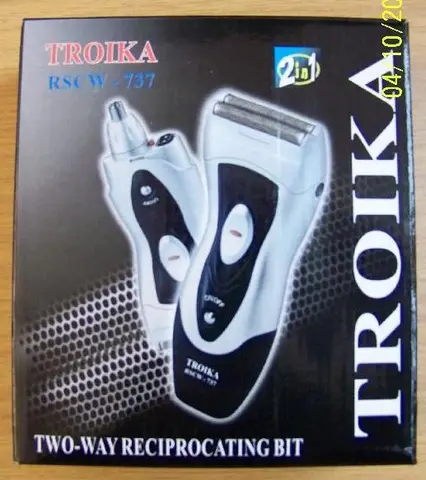 Electric shaver - Power supply unit to electric shaver.
