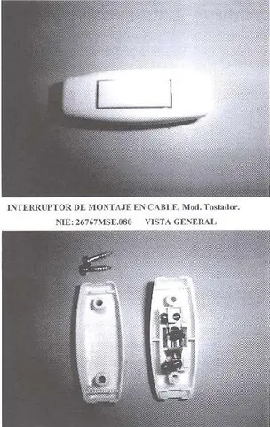 Switch for fitting on cable