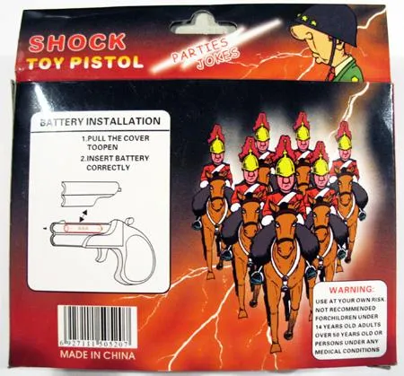 Joke item - shock toy pistol 