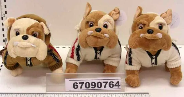 Plush toy bulldog