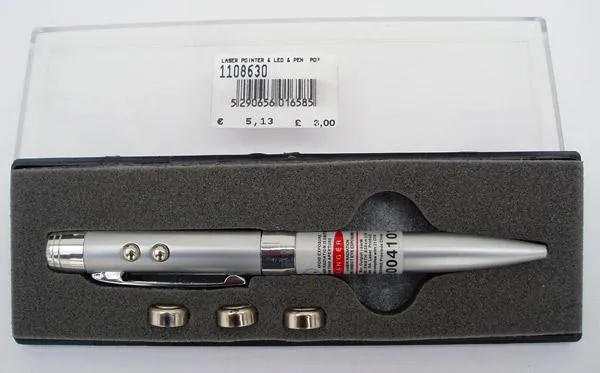 Лазерная указка - 3 в 1 Laser.LED & pen