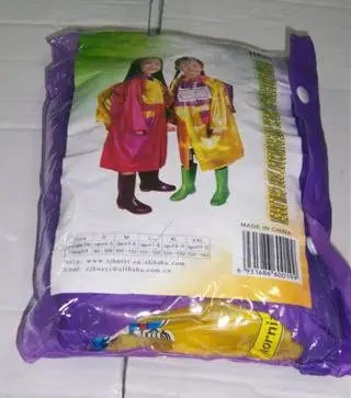 Raincoat for young children – "Pearly assorted rucksack"