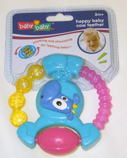 Детский прорезыватель - Happy baby cow teether