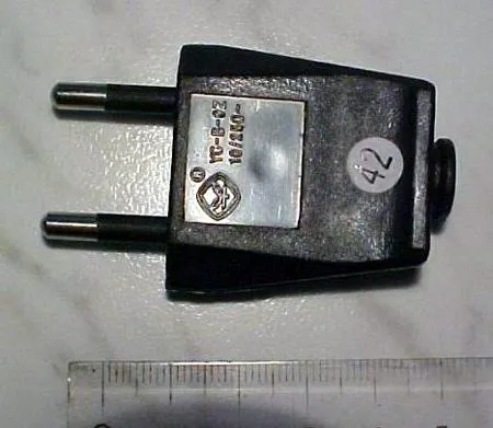 Плоская вилка Mains supply plug Class II appliances