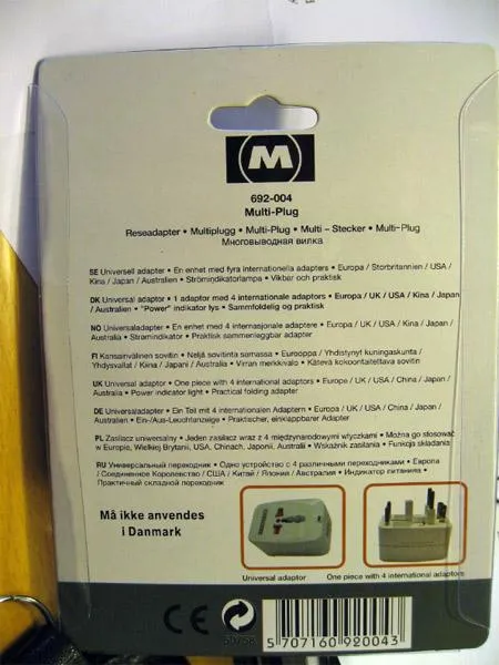 Travel adaptor Multi plug