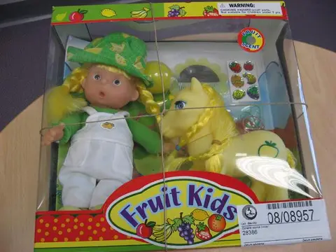 Doll with pony - Fruit Kids