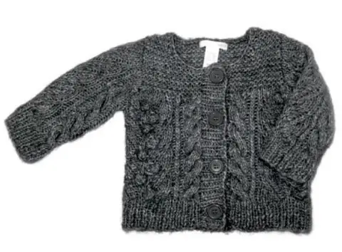 Small child's cardigan