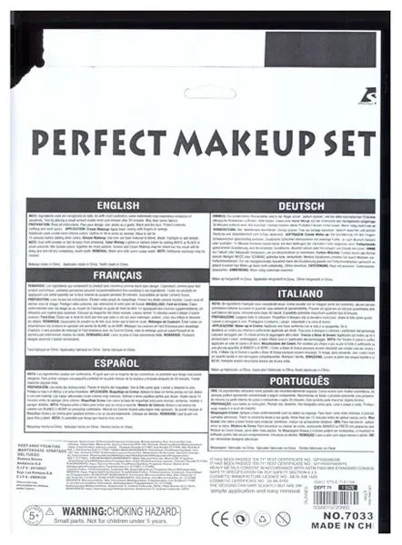 Набор красок для лица - Perfect make up set