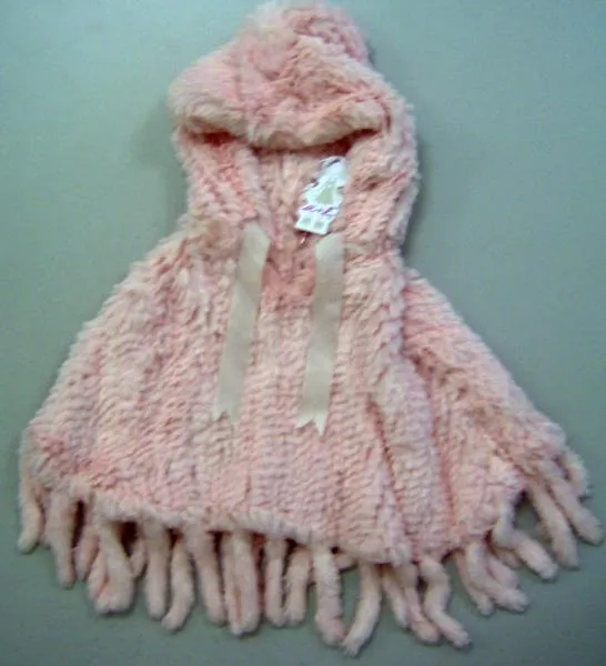 Girl’s fur poncho