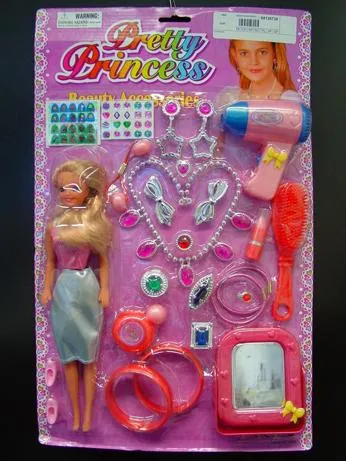 Набор с куклой - Pretty Princess - аксессуары для красоты
