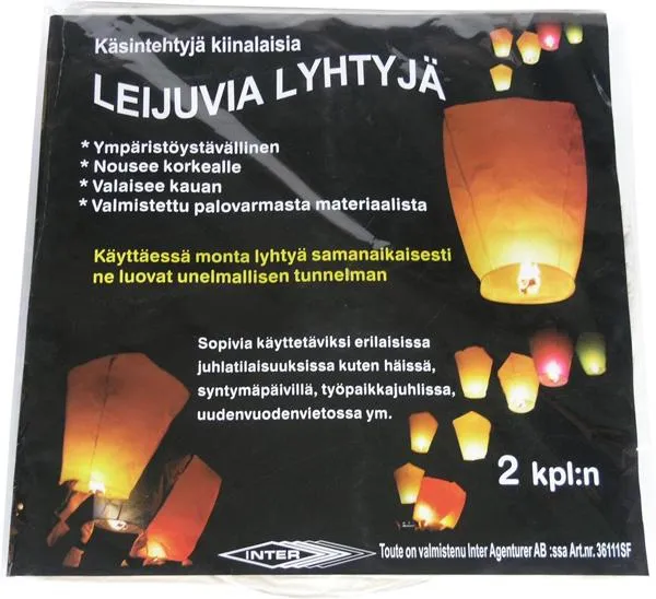 Небесный фонарик - Leijuvia Lyhtyjä
