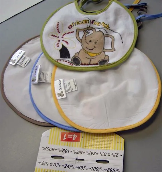 Set of four baby bibs - "4=1"