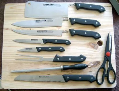 House appliance cutlery “Chefs Kitchen/ Ultimate Products Limited - deluxe 10 Piece Knife 