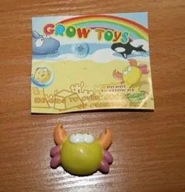 Увеличивающиеся в размере игрушки, черепаха и краб - Grow toys
