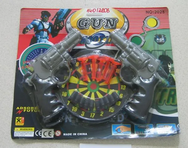 Toy set of guns with darts – Gun shooting