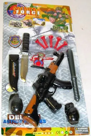 Toy set – MILITARY MEN SOLDIER FORCEincluding a machine rifle