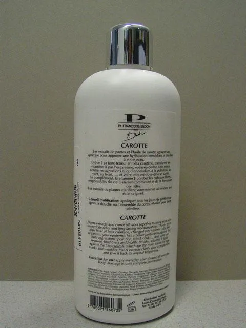 Carotte Lightening body lotion