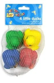Пластиковые утята - Bathtime Buddies, 4 маленьких утёнка