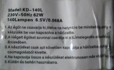 Световая гирлянда - 8 Funkcióval Müködik