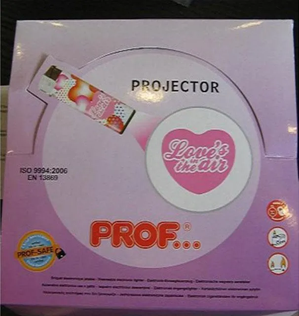 Сувенирные зажигалки - Projector Love is in the air CR